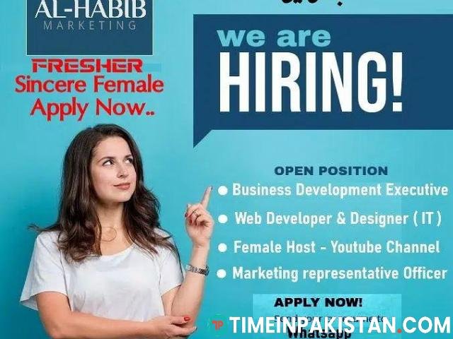 Limited Female Vacances - Apply Now - AL-HABIB - Fresher Also Apply - 1